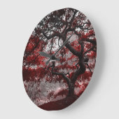 Rotkreuz-Blossom Große Wanduhr (Winkel)