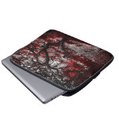 Rotkreuz-Blossom Laptopschutzhülle (Vorne Knopf)