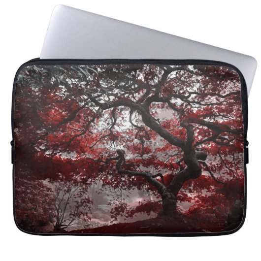 Rotkreuz-Blossom Laptopschutzhülle (Vorderseite)