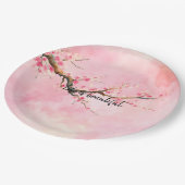 Rotkreuz-Blossom Pappteller (Schrägansicht)