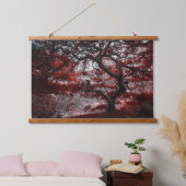 Rotkreuz-Blossom Wandteppich Mit Holzrahmen (Schlafzimmer)