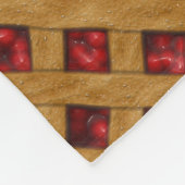 Rotkreuz-Muster für Bäcker Fleecedecke (Ecke)