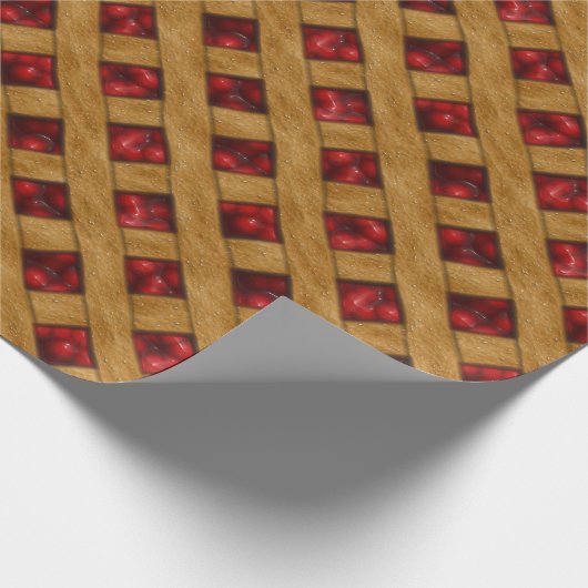 Rotkreuz-Muster für Bäcker Geschenkpapier (Ecke)