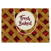 Rotkreuz-Muster für Bäcker Große Geschenktüte (Vorderseite)