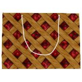 Rotkreuz-Muster für Bäcker Große Geschenktüte (Rückseite)