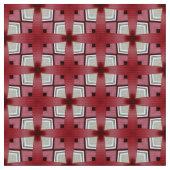 Rotkreuz-Muster Upholstergewebe Stoff (Nahaufnahme)