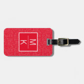 Rotkreuz-Quadrat-Splitter Gepäckanhänger (Vorderseite horizontal)