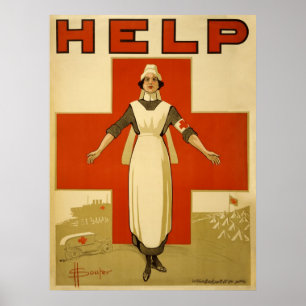 Rotkreuz-Schwester WPA Vintage Poster