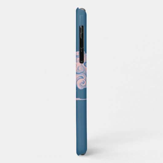 Rotkronenkranich in der Cloud Case-Mate iPhone Hülle (Hinten/Links)