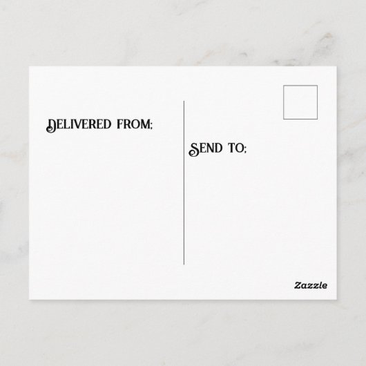 Rotkronenkranich stehend auf Wasser Postkarte (Rückseite)