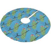 Rotkronenrock Polyester Weihnachtsbaumdecke (Schrägansicht)