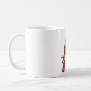 Rotkruzschnabel-Vogel-Logo Rocky Mountain Kaffeetasse