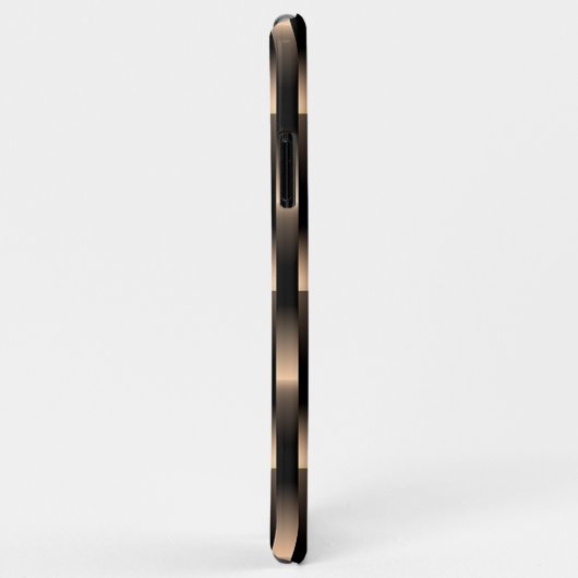 Rotkupfer-Metallisches Weave-Muster Case-Mate iPhone Hülle (Hinten/Rechts)