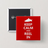 Rotlachs Behielt Ruhe und Rollen Button (Vorne & Hinten)