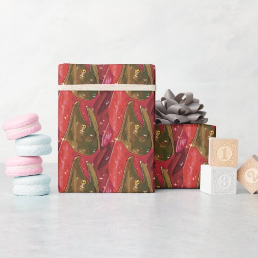 Rotlachs Wanderung Geschenkpapier (Babyparty)