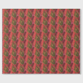 Rotlachs Wanderung Geschenkpapier (Flach)