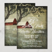 Rotlandstall | Country Morning Birthday Party Einladung (Vorne/Hinten)