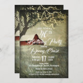 Rotlandstall | Country Morning Birthday Party Einladung (Vorne/Hinten)