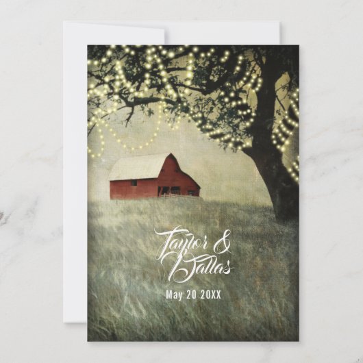 Rotlandstall | Country Morning Einladung (Rückseite)