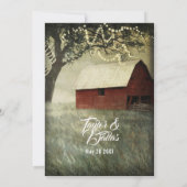 Rotlandstall | Country Morning Einladung (Rückseite)