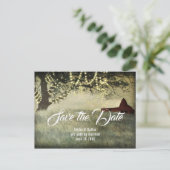 Rotlandstall | Country Morning Save the Date Postkarte (Stehend Vorderseite)