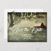 Rotlandstall | Country Morning Save the Date Postkarte (Vorne/Hinten)