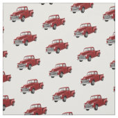 Rotlastwagen Stoff (Muster)