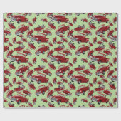 Rotlastwagenumlaufpapier Geschenkpapier (Flach)