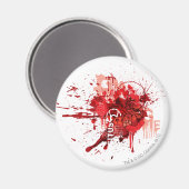 Rotlaterne Corps Collage Magnet (Vorderseite/Rückseite)