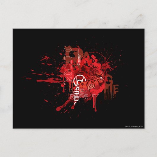 Rotlaterne Corps Collage Postkarte (Vorderseite)