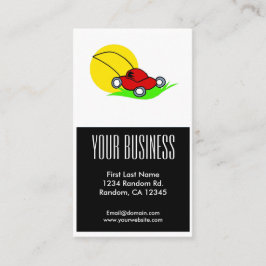 Rotlawnmäher, anpassbare Visitenkarten Visitenkarte