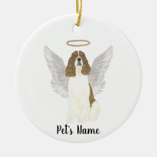 Rotleber Weiße Englische Springer Spaniel Sympathi Keramik Ornament