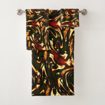 Rötlich-braune und gelbe Kurven