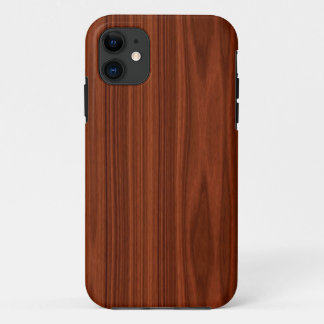 Rötlich braunes hölzernes Korn Case-Mate iPhone Hülle