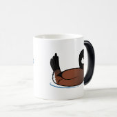 Rötliche Ente Verwandlungstasse (VorderseiteRechts)