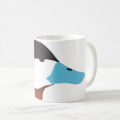 Rötliche Enten-Tasse Kaffeetasse (VorderseiteRechts)