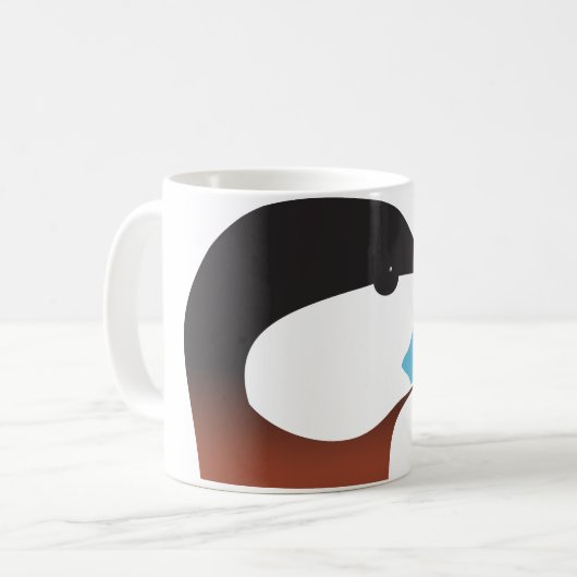 Rötliche Enten-Tasse Kaffeetasse (Vorderseite Links)