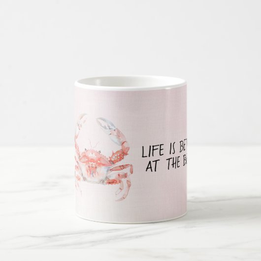 Rötliche Ozeankrabbe Kaffeetasse (Mittel)