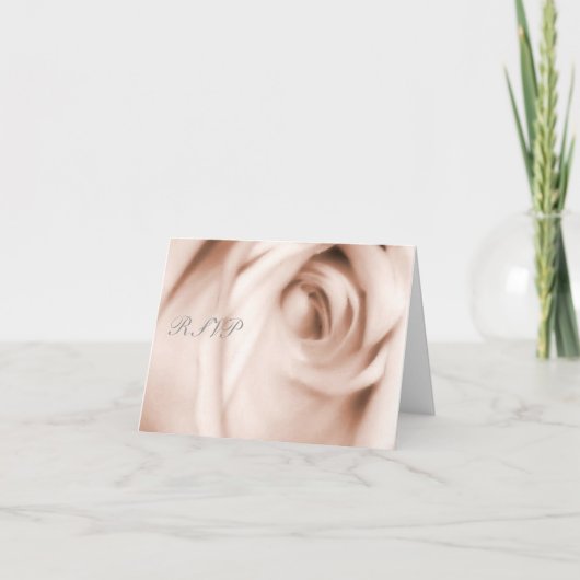 rötliche Rose, RSVP-Karte Einladung (Vorderseite)