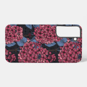 Rotlila auf dunkelblau samsung galaxy hülle (Rückseite (Horizontal))