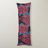 Rotlila auf dunkelblau seitenschläferkissen (Rückseite (Vertikal))