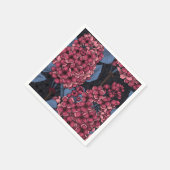 Rotlila auf dunkelblau serviette (Ecke)