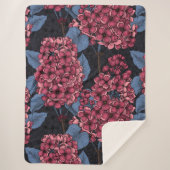 Rotlila auf dunkelblau sherpadecke (Vorderseite)