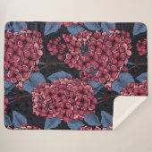 Rotlila auf dunkelblau sherpadecke (Vorderseite (Horizontal))