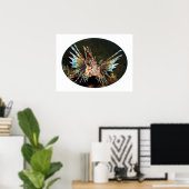 Rotlionfish, Raja Ampat - fotografisches Design | Poster (Heimbüro)