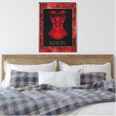 Rotlips-Corps Leinwanddruck (Insitu (Schlafzimmer))