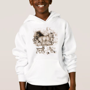 Rotluchs-Familie Hoodie