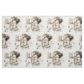 Rotluchs-Familie Stoff (Fat Quarter (45,7 x 55,9 cm))