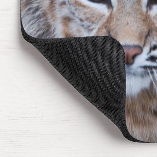 Rotluchs-Gesicht Mousepad (Ecke)