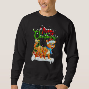 Rotluchs Weihnachtsdekorationen Weihnachtsmann Rot Sweatshirt